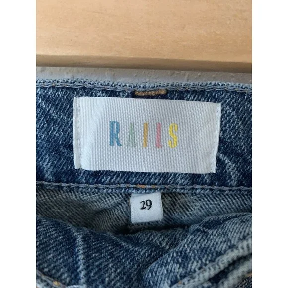 Rails Light Blue Denim Midi Skirt - Picture 5 of 9